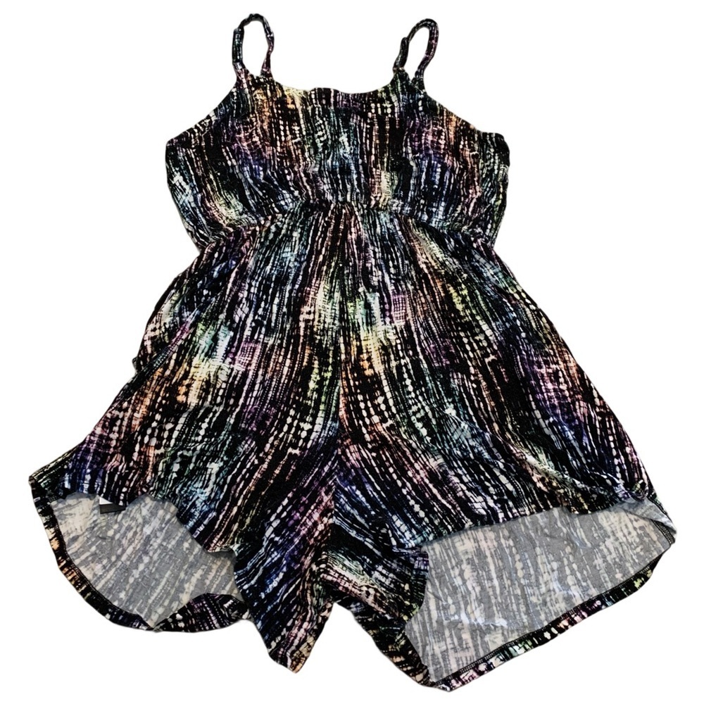LoveSick Multi-Color Abstract Print Romper - Size 1
